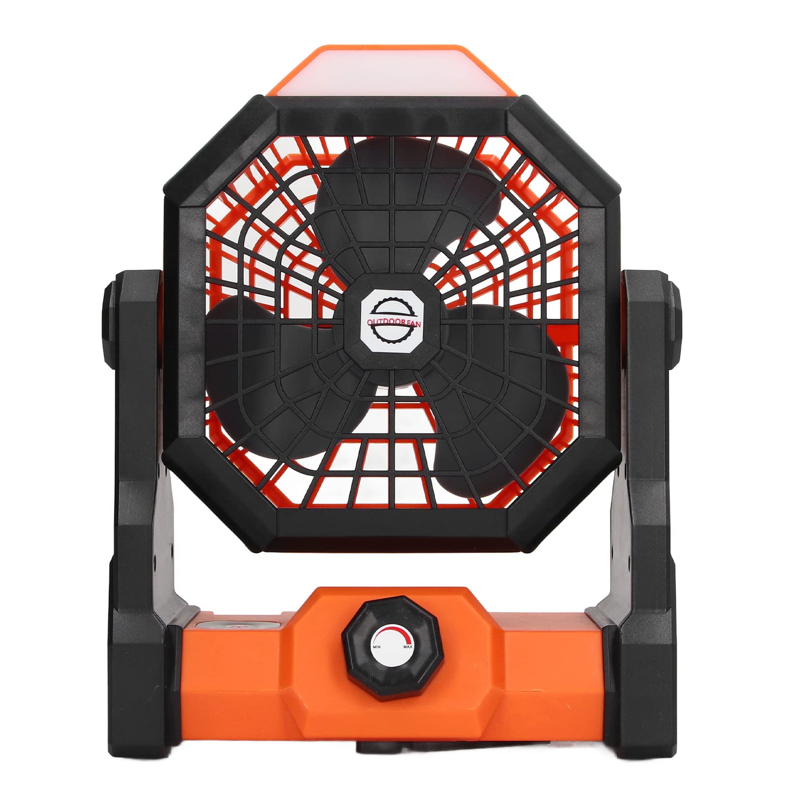 Ventilatore Portatile Ricaricabile Con Luce LED – Per Campeggio, Tavolo, Emergenza – 3 Velocità, 4 Luci, Batteria 4400mAh