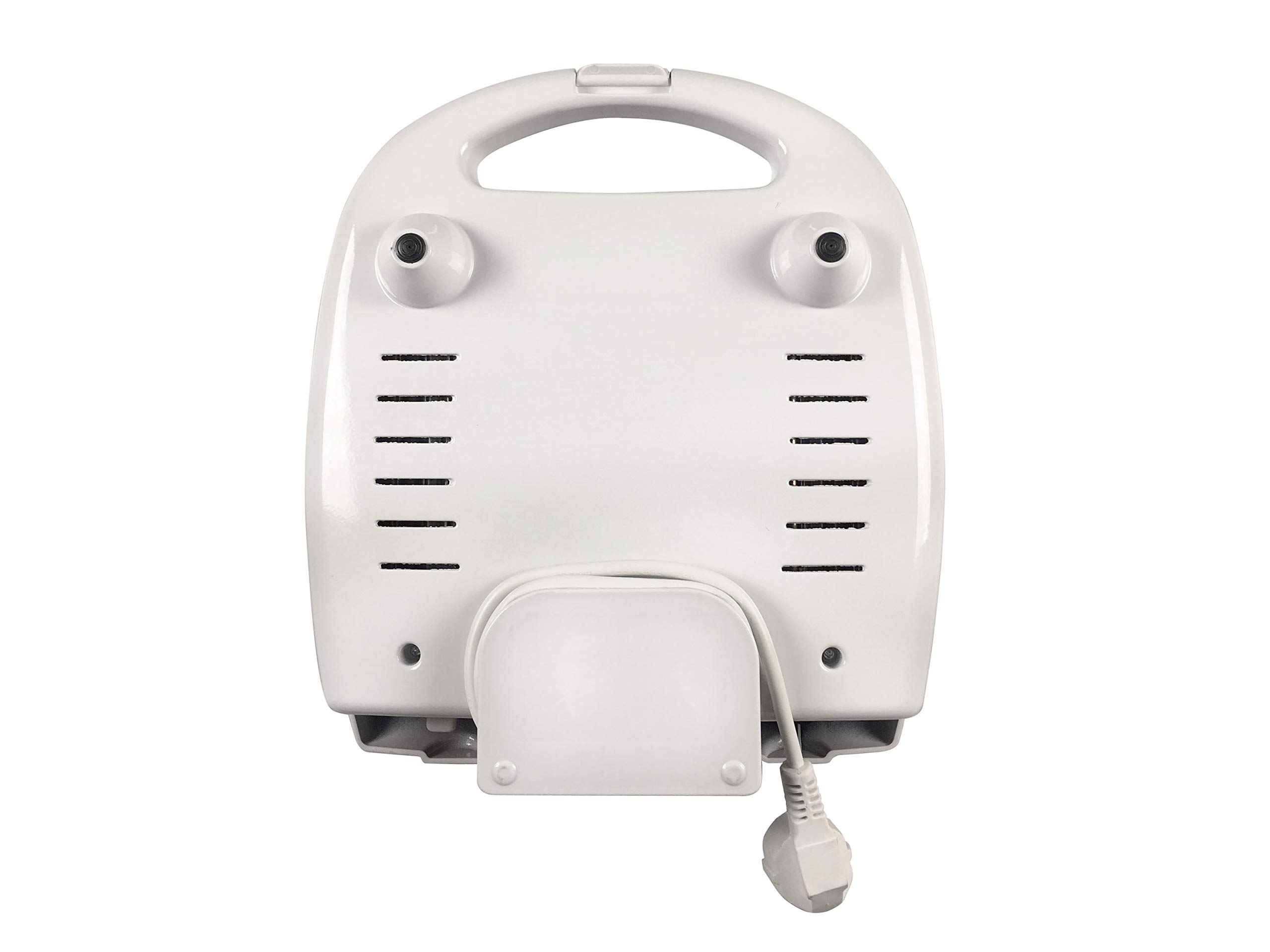 Beper Maxi Toast&Grill - Tostiera 4 Fette Grill, Sruttura esterna in bachelite, Piastre grill Maxi antiaderenti di 28 x 21cm, 1300 W, Bianco