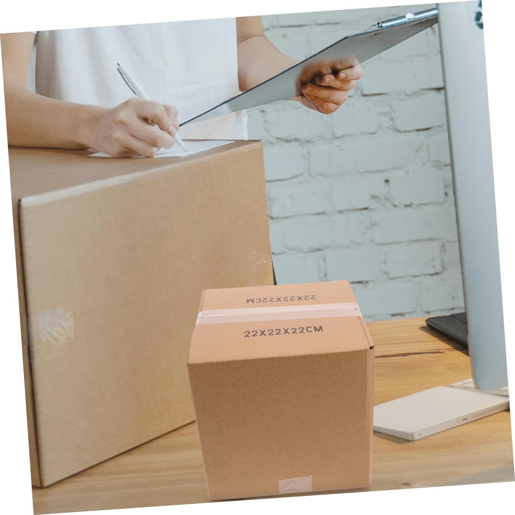 jojofuny 5pièces Cartons Emballage Moyens Carrés Boîtes de Déménagement Résistantes Cartons Expédition pour Loisirs Créatifs
