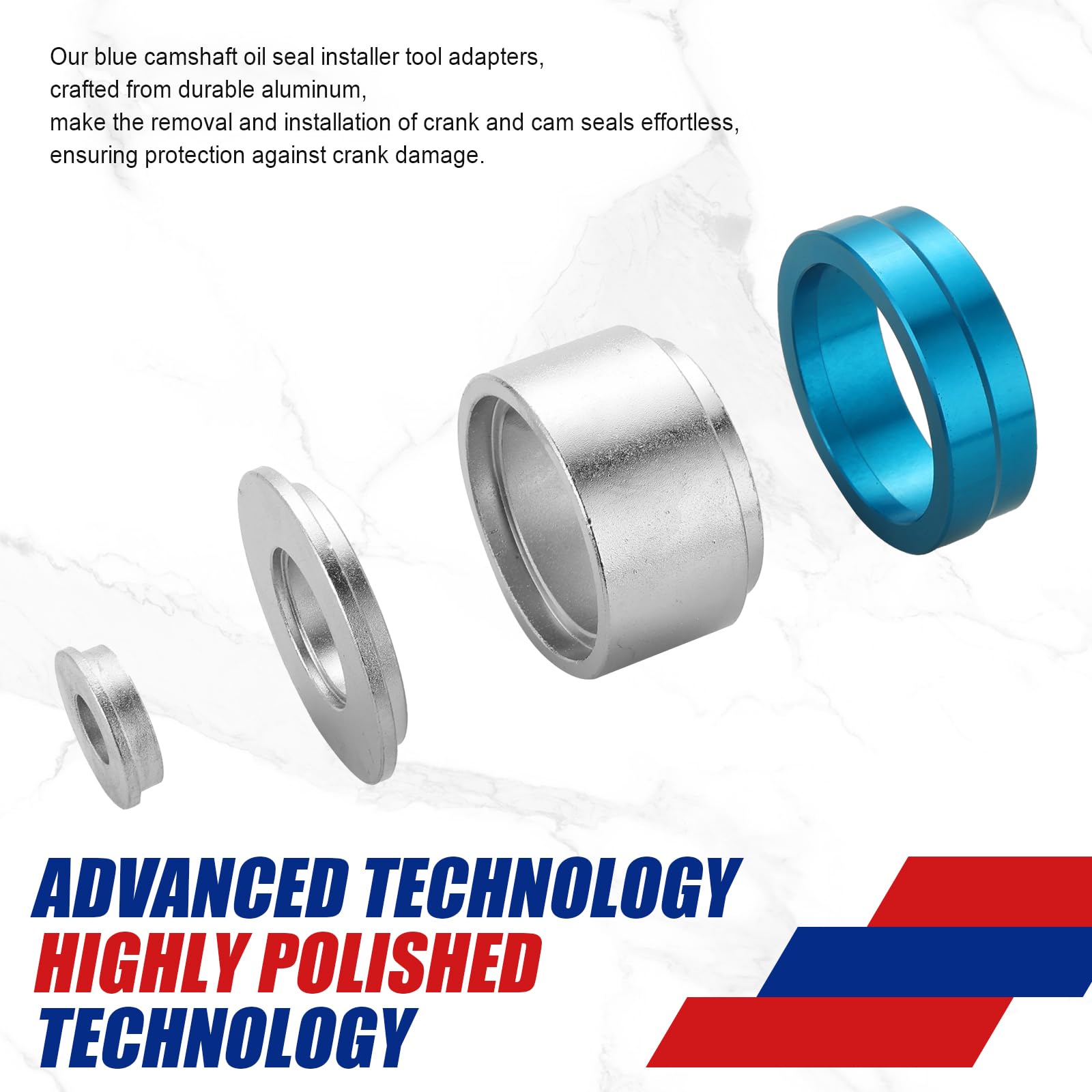Acymner Crank Bearing Camshaft Seal Remover And Installer Set | Crankshaft Camshaft Oil Seal Removal Installation Puller Tool,Crank Seal Crankshaft Seal Tool Set - View #10