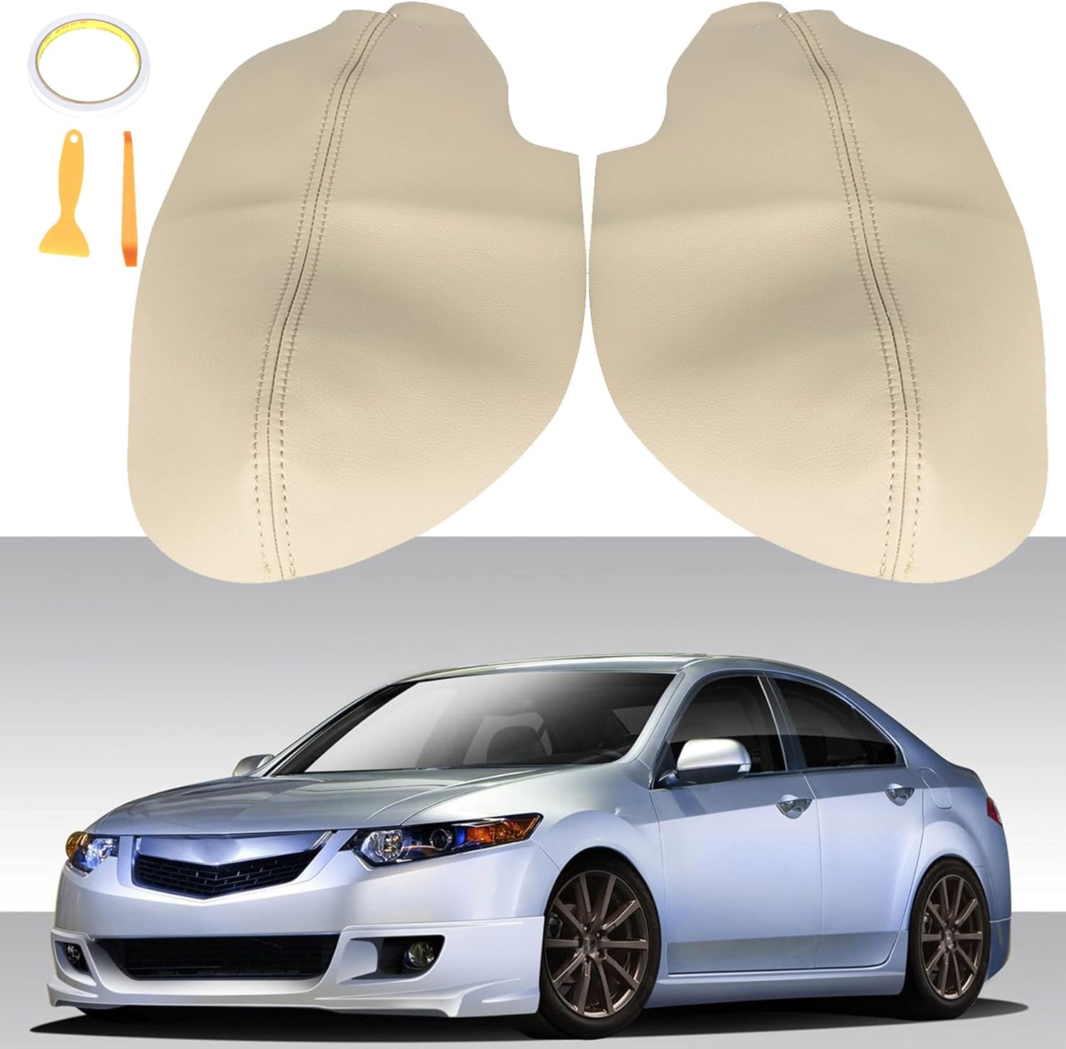 ANTUKO 2Pcs Armrest Cover Car Door Panel Handrail Cover