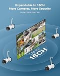 Hiseeu 8MP HD Wireless Security Camera, 5G/2.4G WiFi, Full HD Night Vision, Pan-Tilt Control, Smart Motion Detection, Two-Way Audio, Waterproof, Remote Access, Ideal for Home & Business,1TB HDD | 5G/2.4G WiFi, Color Night Vision, Motion Detection, 2-