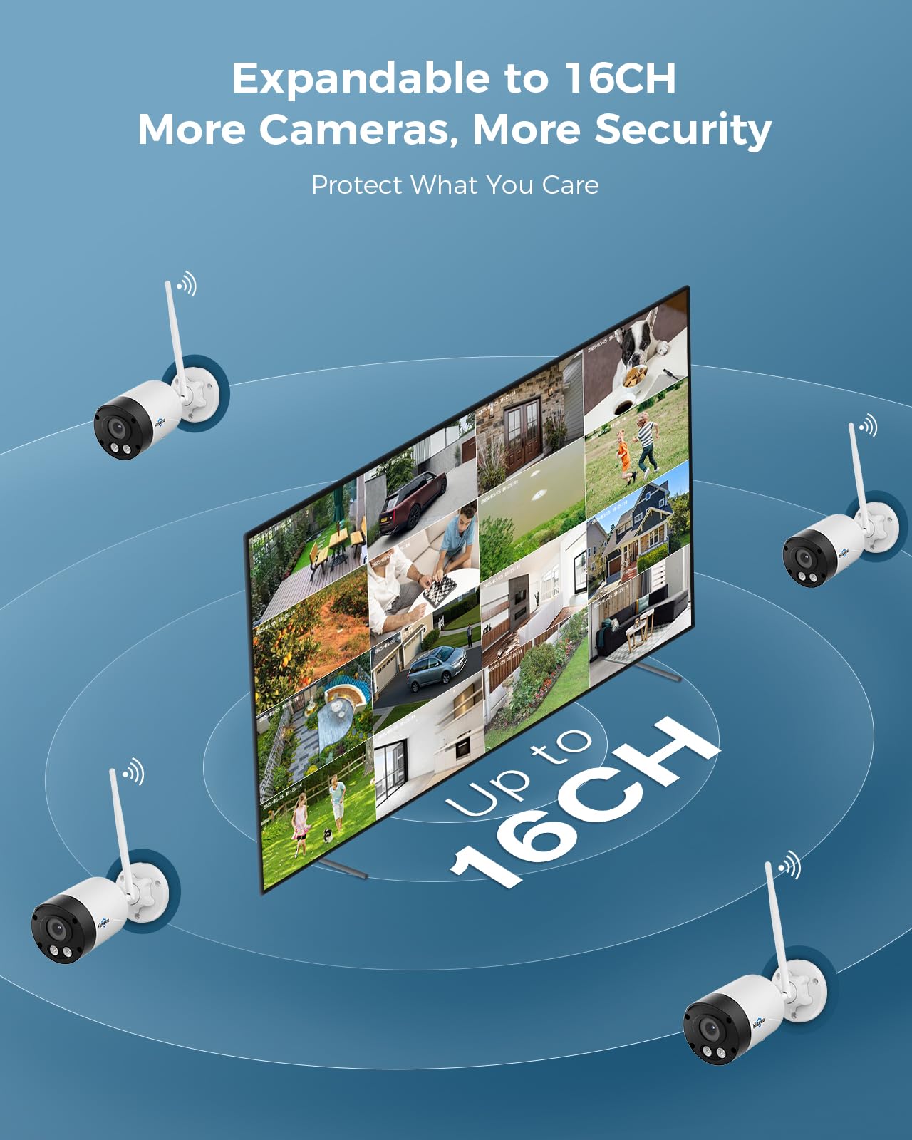 Hiseeu 8MP Outdoor Security Camera System -8