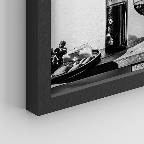 Miniatura 5 de SIGNWIN Juego de póster enmarcado, vino blanco y negro, cócteles de Martini, alimentos, bebidas, fotografía, arte moderno, celebraciones culinarias