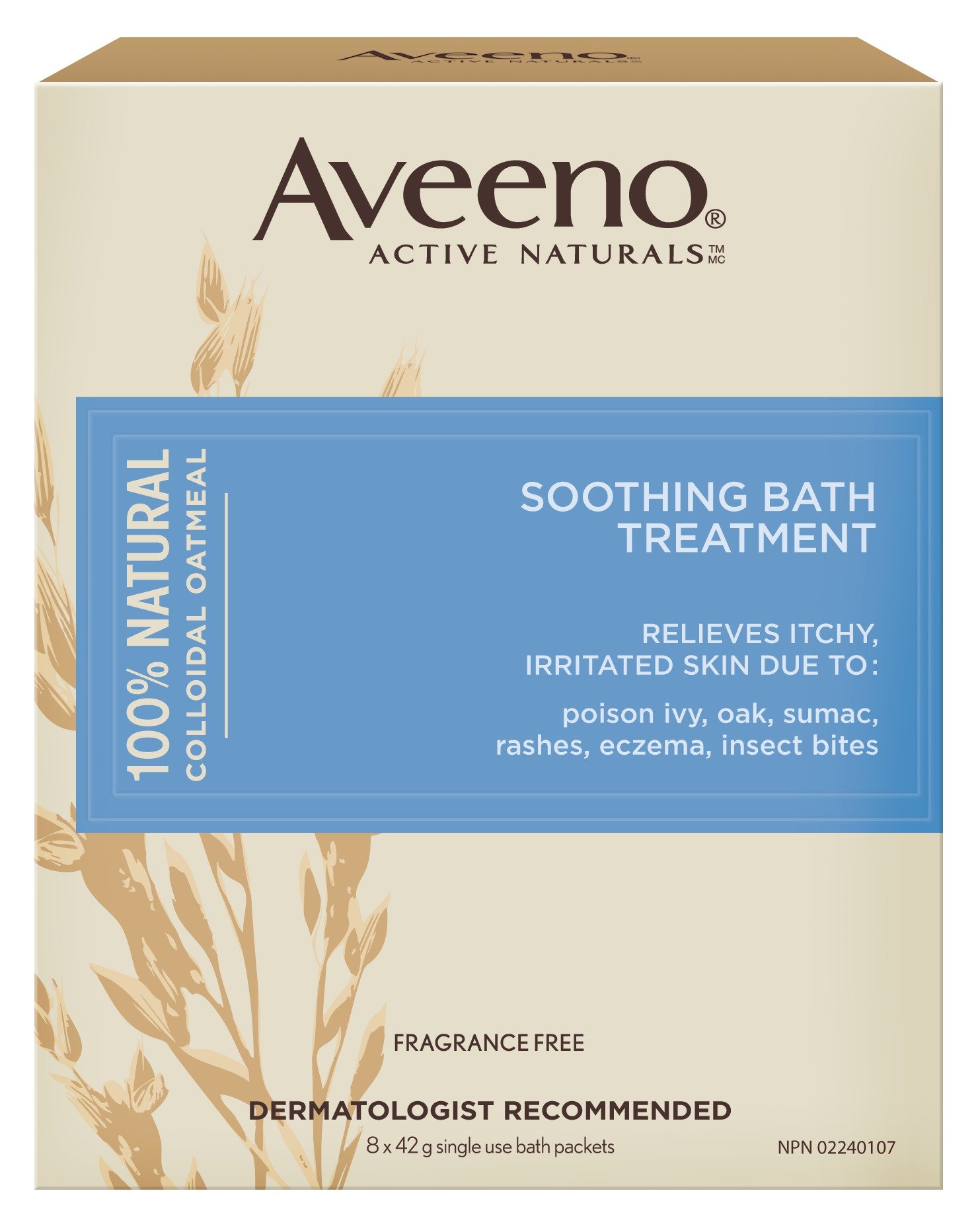 Buy Aveeno Fragrance Free Soothing Bath , 100 Natural Colloidal
