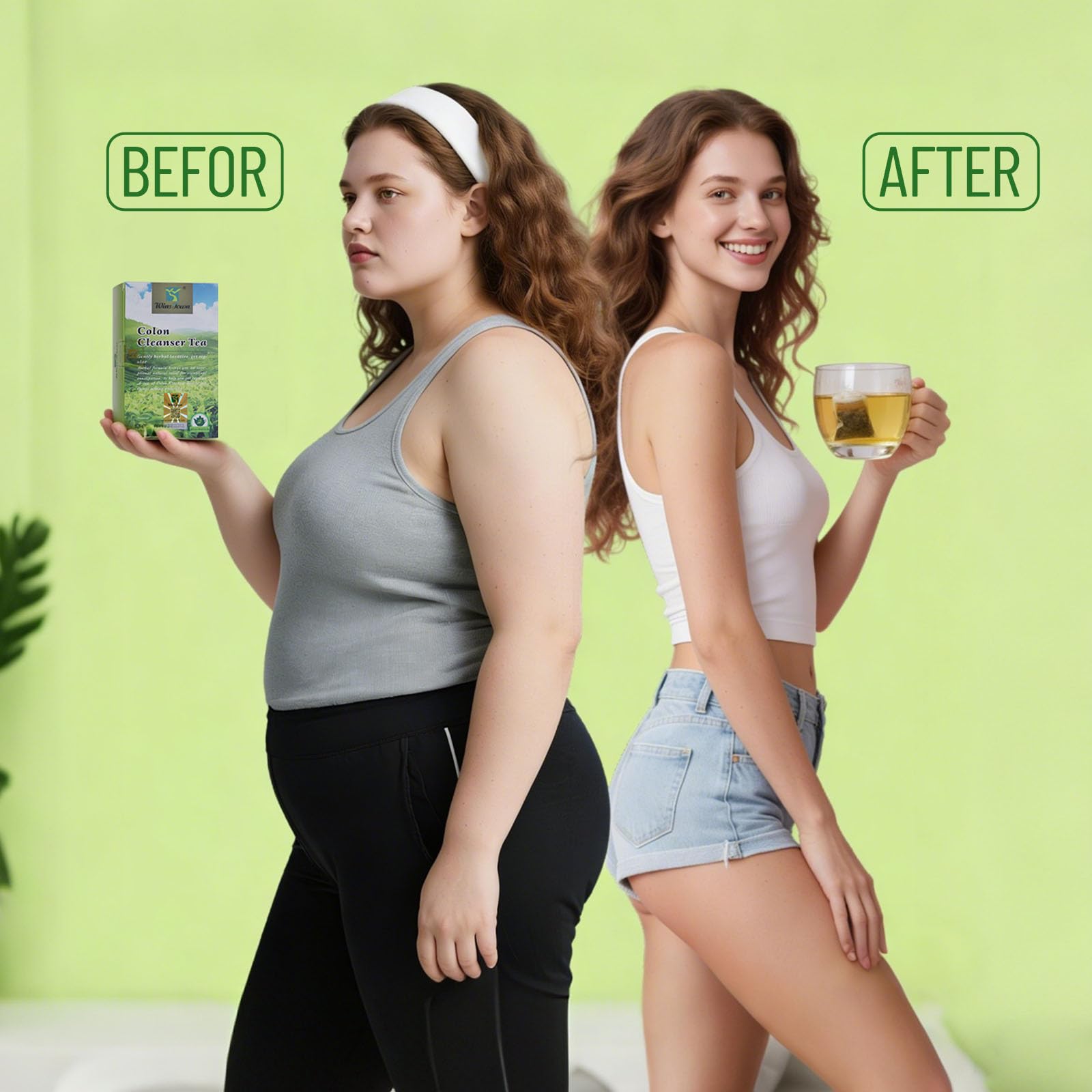 Colon Cleanser Tea, Herbal Laxative Tea, Relieve Constipation and Body Detox, Supports Healthy Gut and Digestion, 20 Tea Bags