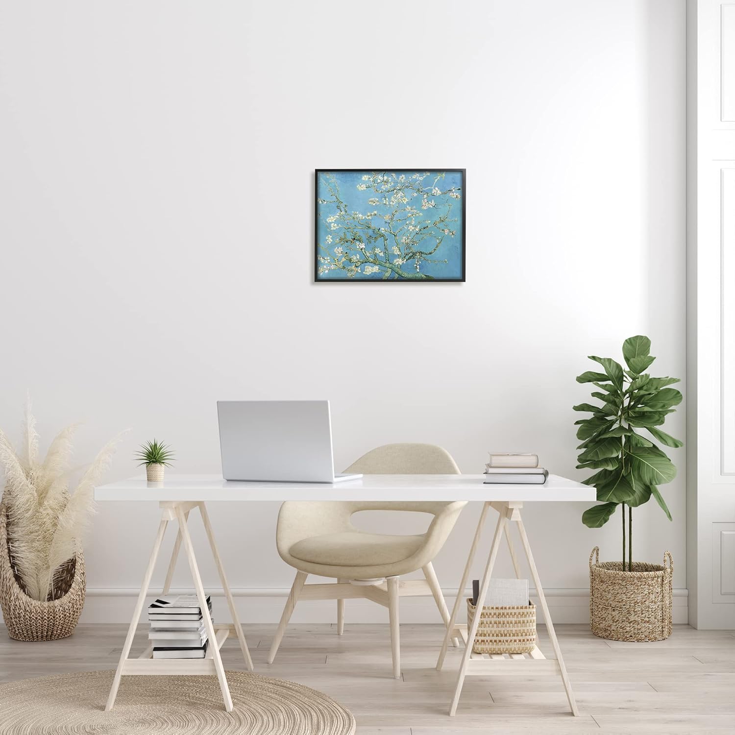 Stupell Industries Almond Blossoms Vincent van Gogh Classic Tree Blossom Painting Framed Wall Art, Design By one1000paintings