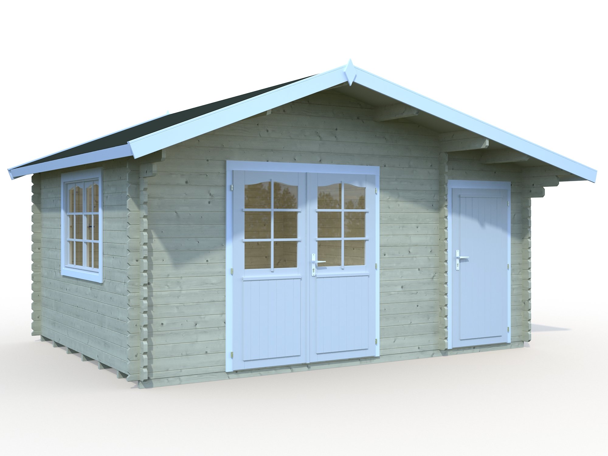 Palmako Blockbohlenhaus Emma 14,2 34 mm natur