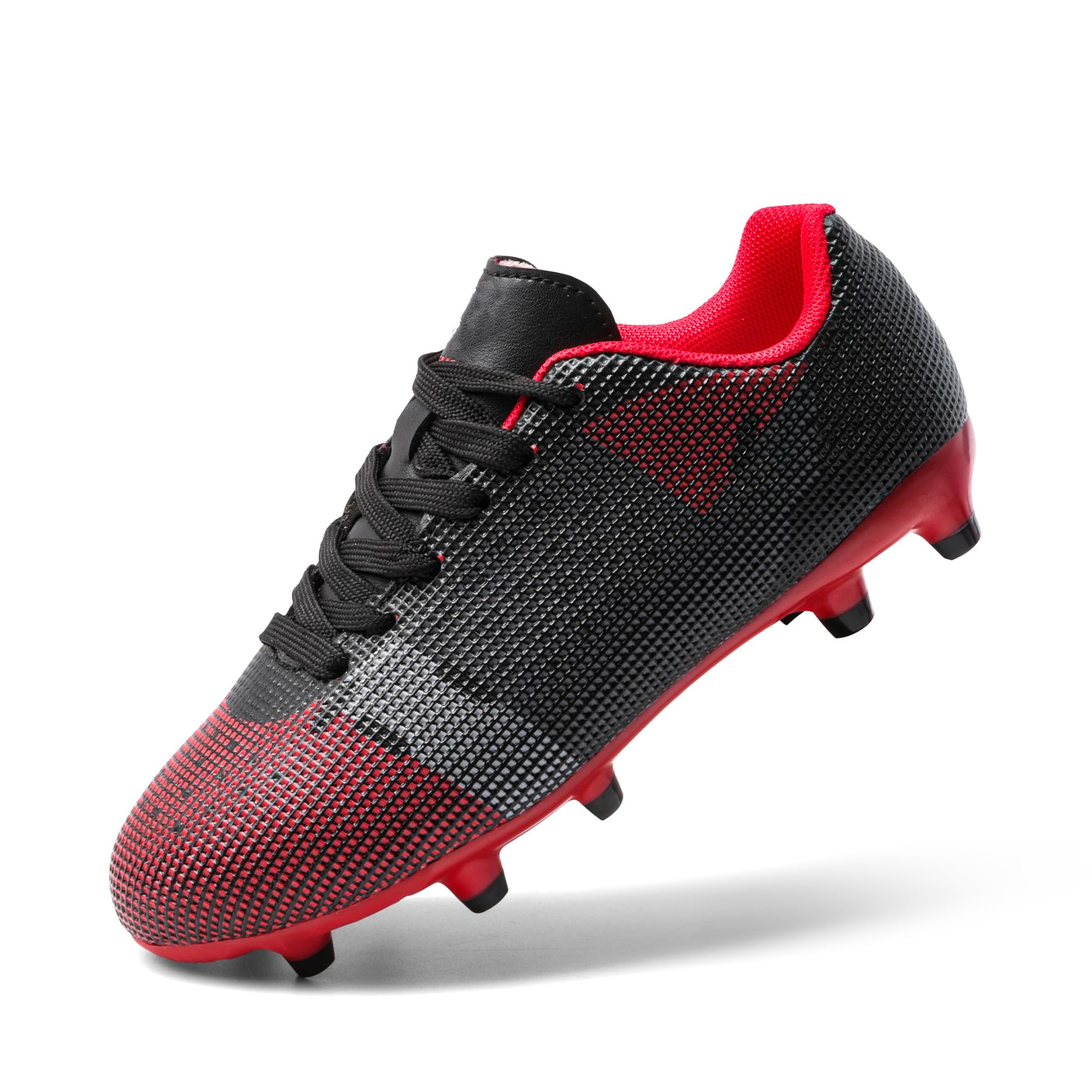 DREAM PAIRS Boys Girls Soccer Cleats Youth Firm Groud Athletic Outdoor Trainning Football Shoes for Little/Big Kid