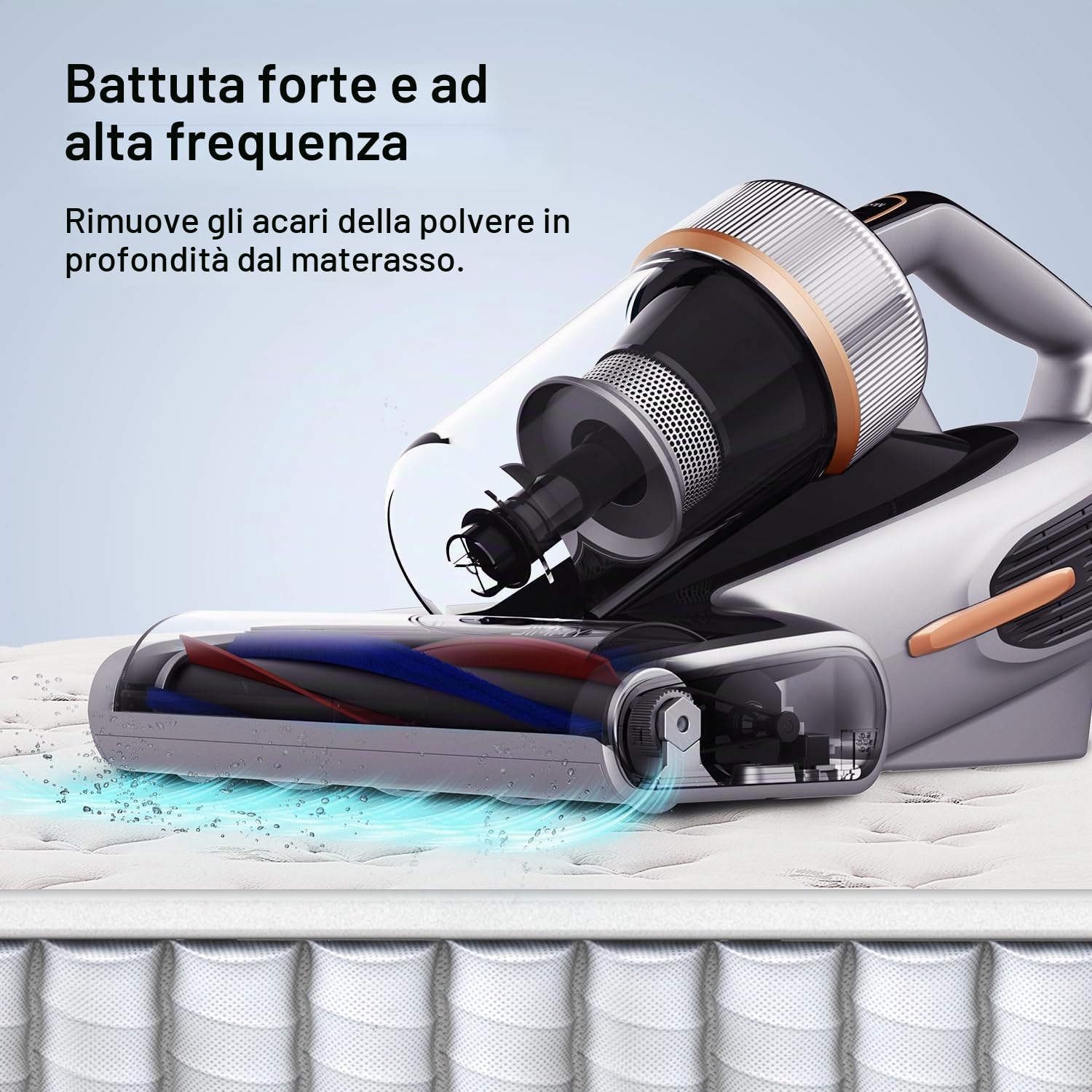 Jimmy BX7 Pro Max Aspiratore per acari 700 W, con luce UV-C, vento caldo da 65 ℃ e riscaldamento a grafo, sensore di polvere, funzione ioni negativi, schermo LED, Pulitore per Materassi Letto