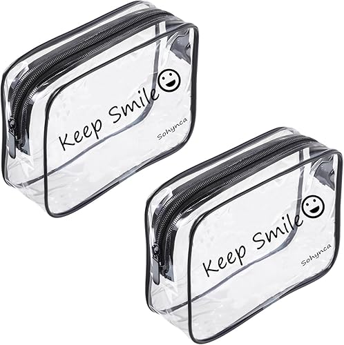 Bolsa de aseo de PVC transparente, impermeable, bolsa de cosméticos, minimalista, bolsa de maquillaje, pequeña bolsa de cosméticos ordenada, bolsa disponible en Yaxa Peru