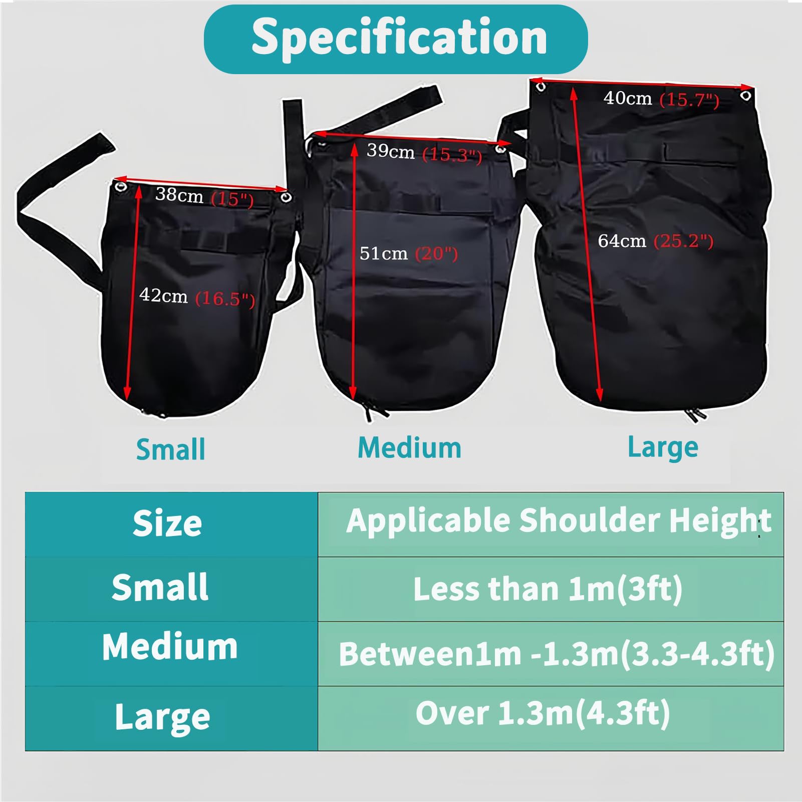 Bolsa impermeable para recoger estiércol de caballo, bolsa ligera para excrementos equinos para bodas, desfiles y eventos escénicos, diseño de fácil ajuste para una limpieza cómoda
