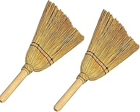 Pack of 2 Small Fireplace Broom, Ideal for Collecting Ash and Wood Dust, Fireplace Brush with Heat Resistant Wood Handle, Criscuolo Brico Store