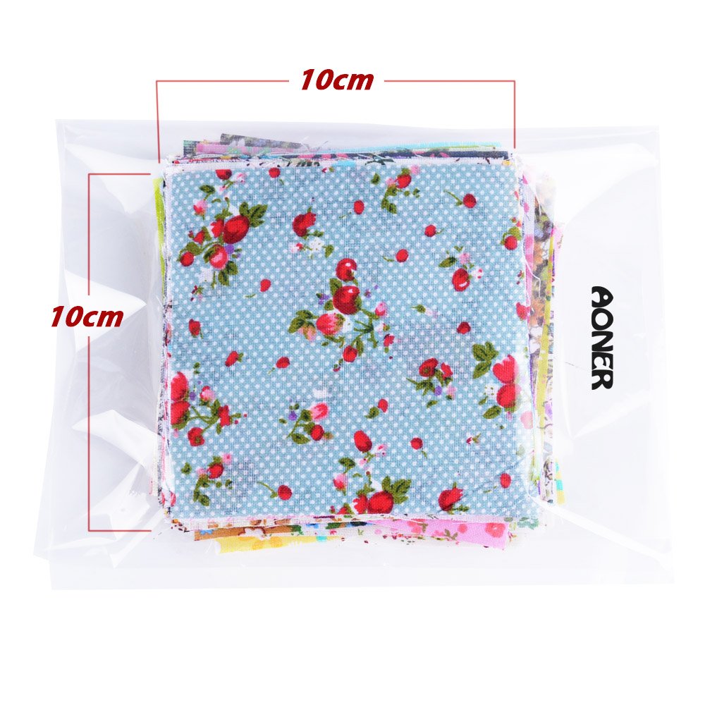 Quadrati Cotone Patchwork 50 Quadrati Di Tessuto Cotone Pretagliati 10x10 Cm - Assortimento Fai Da Te Per Patchwork E Quilting Stoffa Pretagliata 10x10 Cm