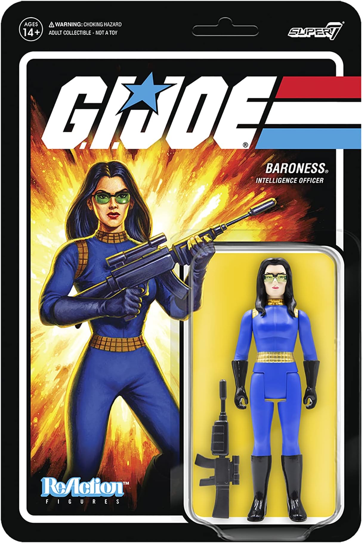 G.I. Joe Baroness - 3.75" G.I. Joe Action Figure with Accessory Classic Cartoon Collectibles and Retro Toys