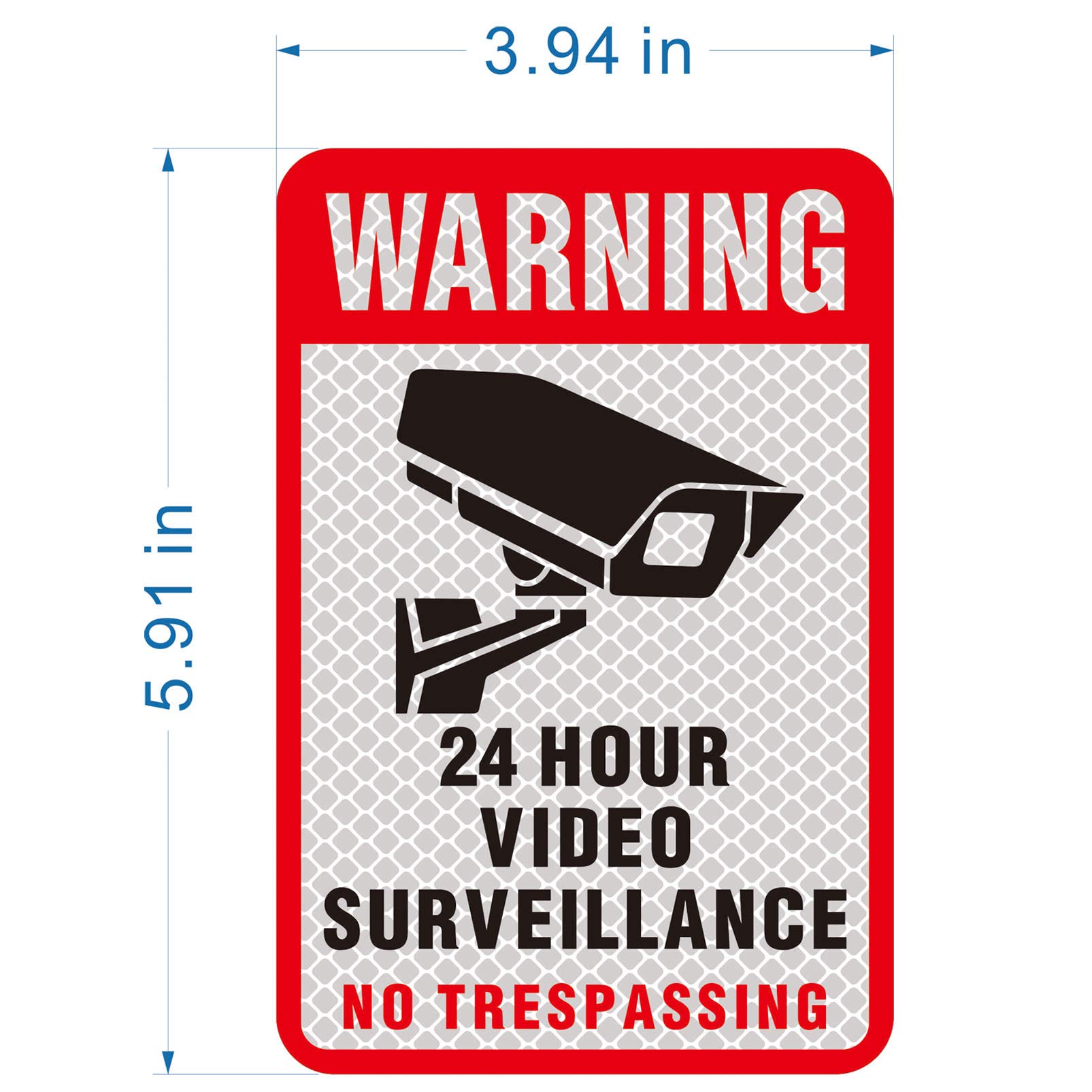 No Trespassing señal de videovigilancia,No Trespassing Signs Propiedad privada,Propiedad privada No Trespassing Home 24 horas señal de vigilancia