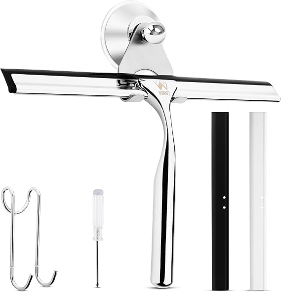 Wunset Squeegee Cleaner Premium Shower Squeegees for Sparkling Clean