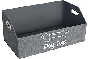 Foldable Pet Toy Box for Dogs - Declutter Your Dog Toy Chaos