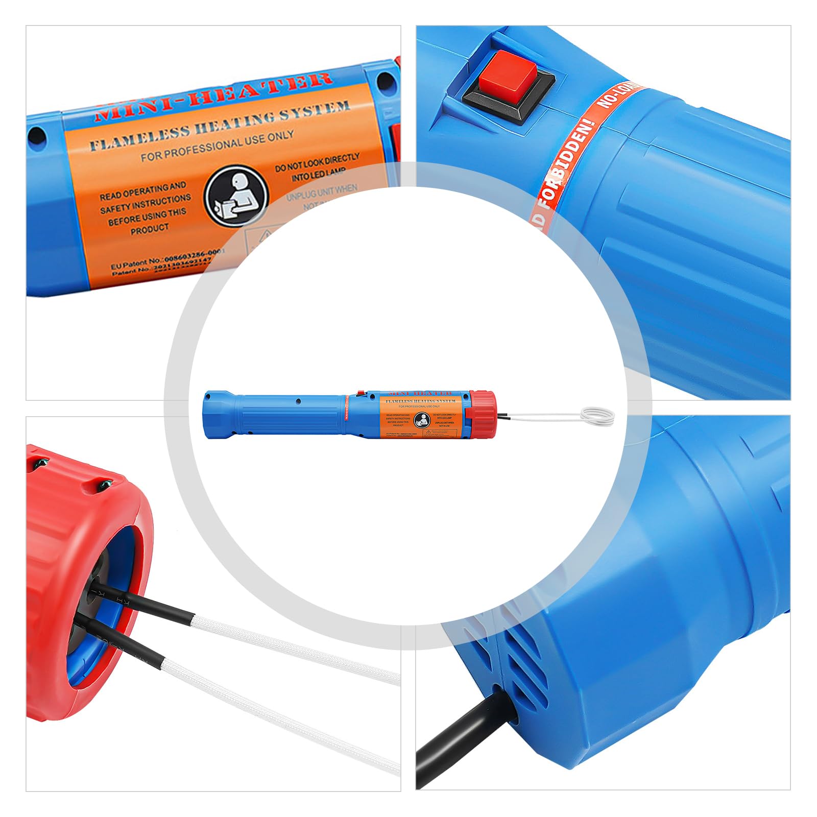 Induktionsheizgerät mit 6 Starren Spulen,2 Flexiblen Spulen,1100W kfz Induktionsheizer 5-40 Sekunden Lösen Max. 800°C mit LED-Anzeigeleuchte,Magnetischer Induktion Schraubenlöser Set,KFZ-Werkzeuge