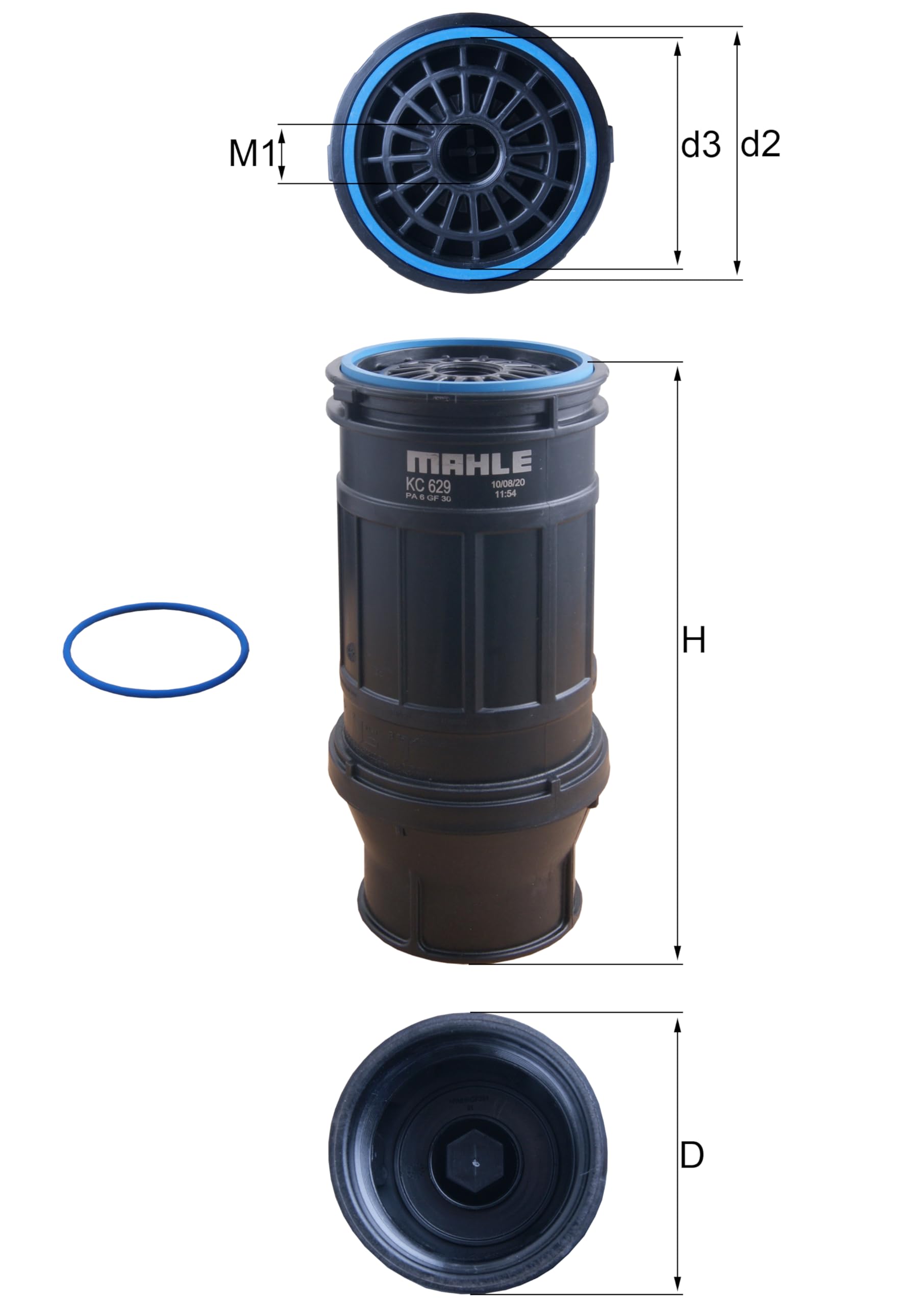 Mahle KC 629D - Filtro carburante