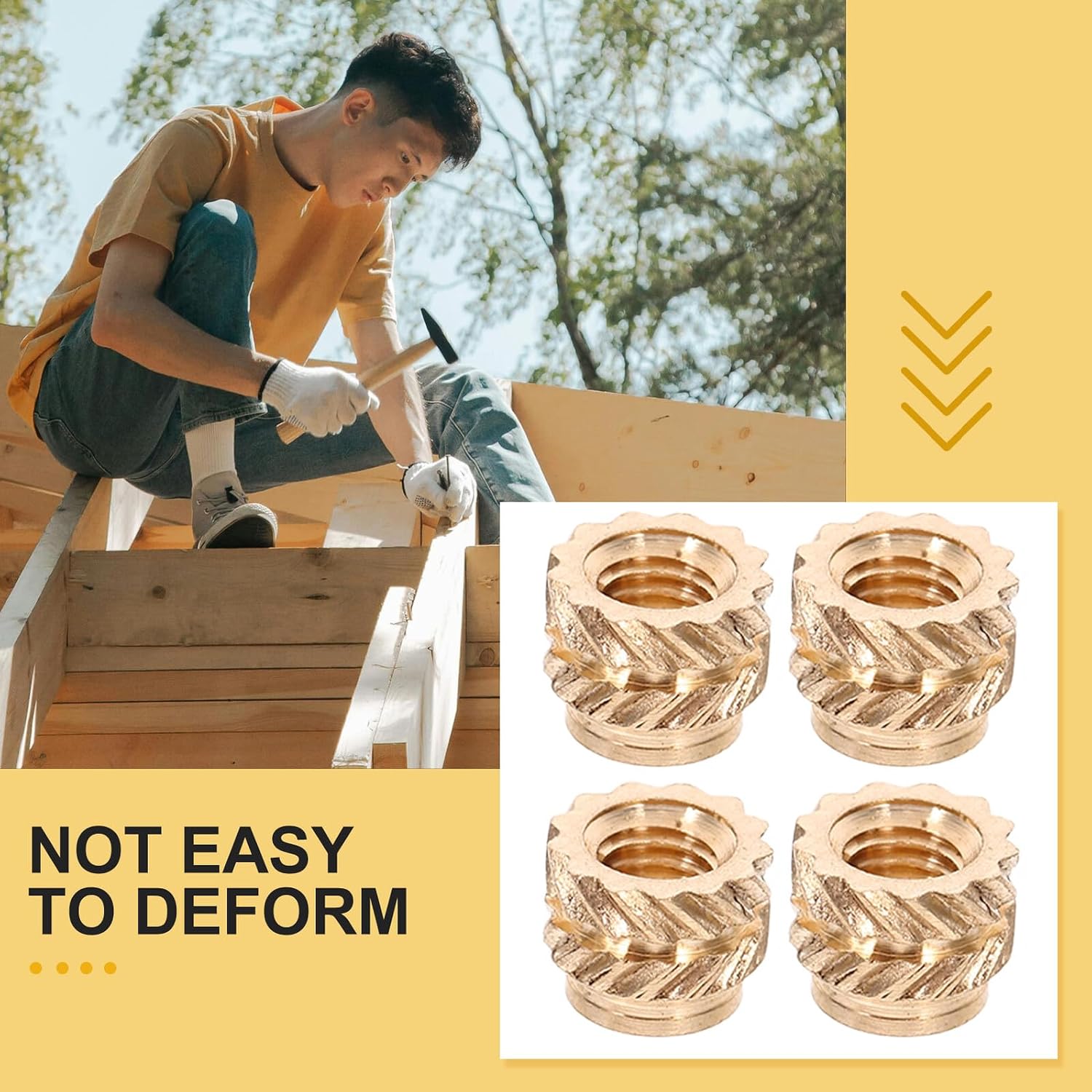 120pcs Copper Heat Set Threaded Insert Nuts for 3D Printing
