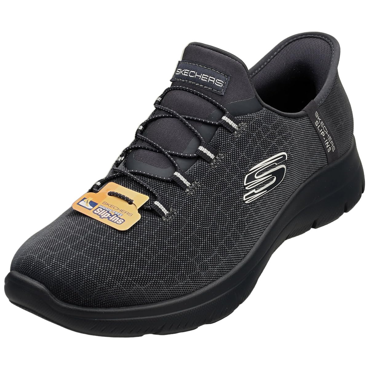 Skechers Women's Summits Classy Night Trainers, Dark Navy Mesh/Silver Trim, 6.5 UK