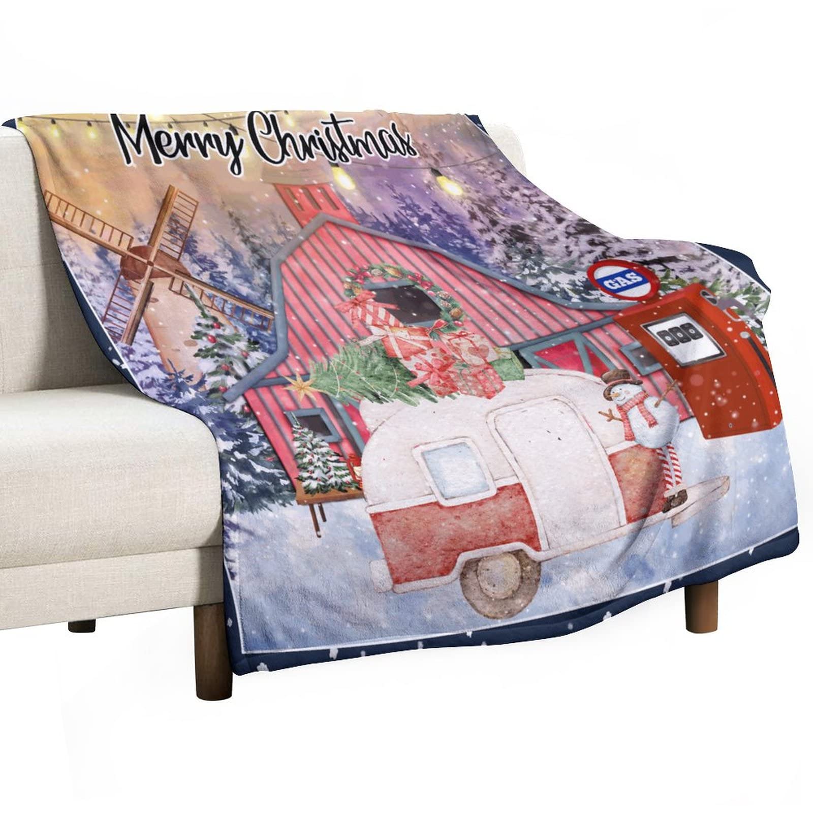 Couverture Merry Christmas Truck Gnomes : cadeau idéal de fin d'année