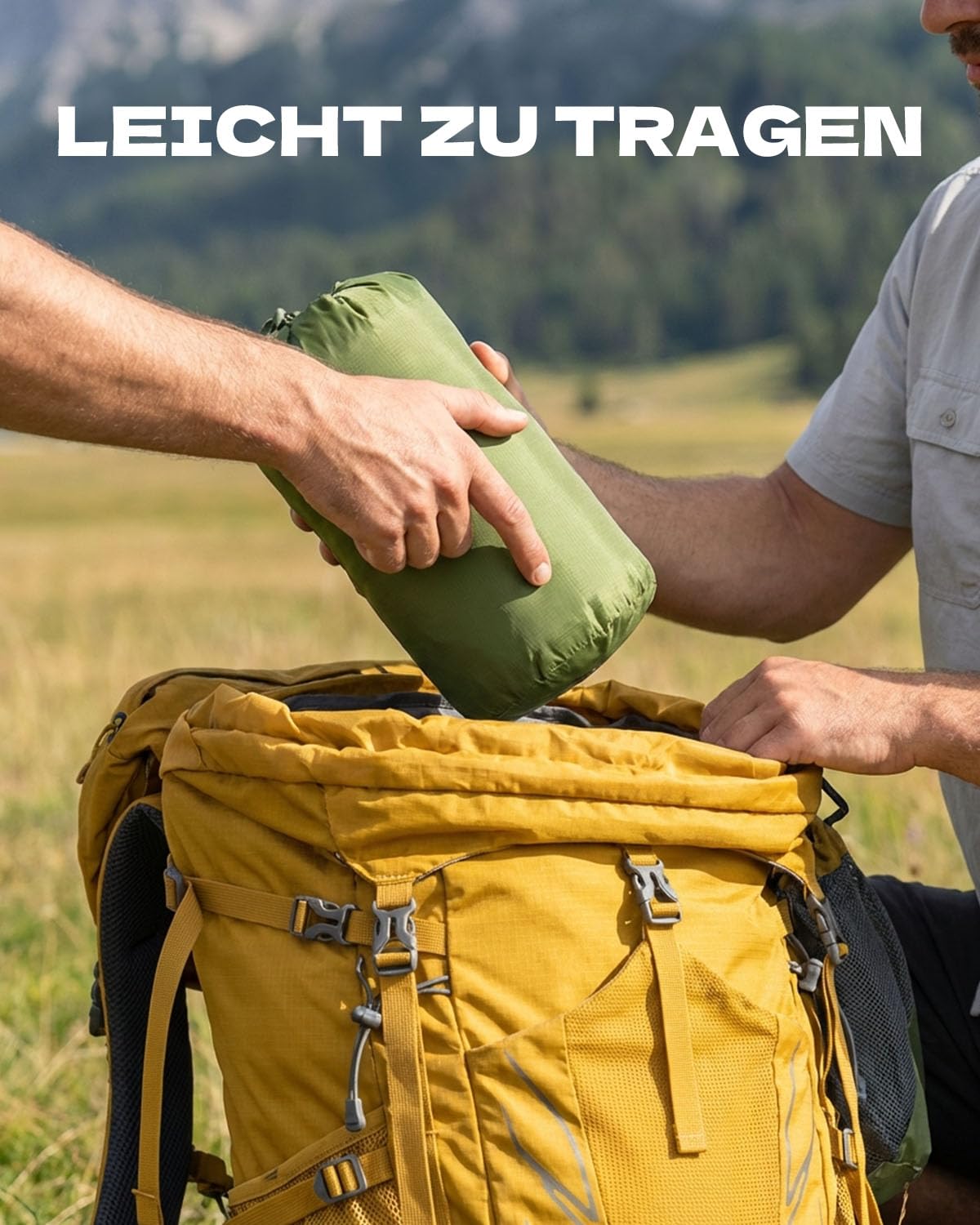 Isomatte Camping,Ultraleichte Isomatte Aufblasbar mit Integriertem Kissen & Fußpumpe, Kompakte Camping Schlafmatte Wasserdicht für Trekking, Backpacking, Reisen und Zelt