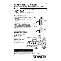 Vista 9 de Watts 12" 2T-M2 Válvula de cierre de agua caliente para lavadora de latón y tubular