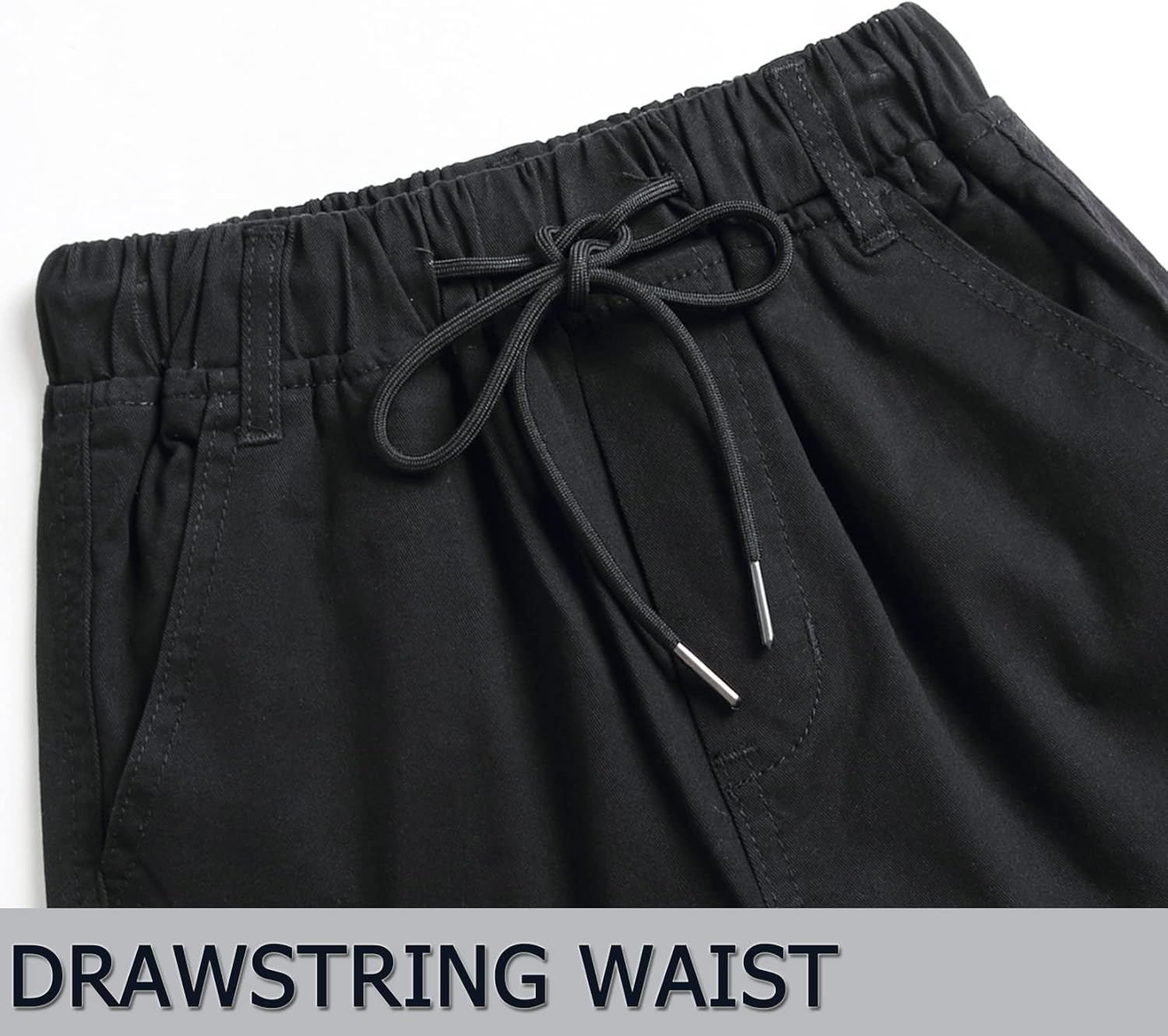 LOKTARC Boys' Pull-On Slim Fit Camo Cargo Jogger Pants - Image 4