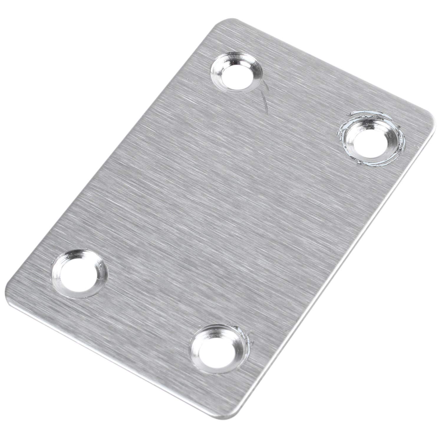 detee 60mm x 38mm Flat Repair Mending Plate Joining Bracket Support 8pcs