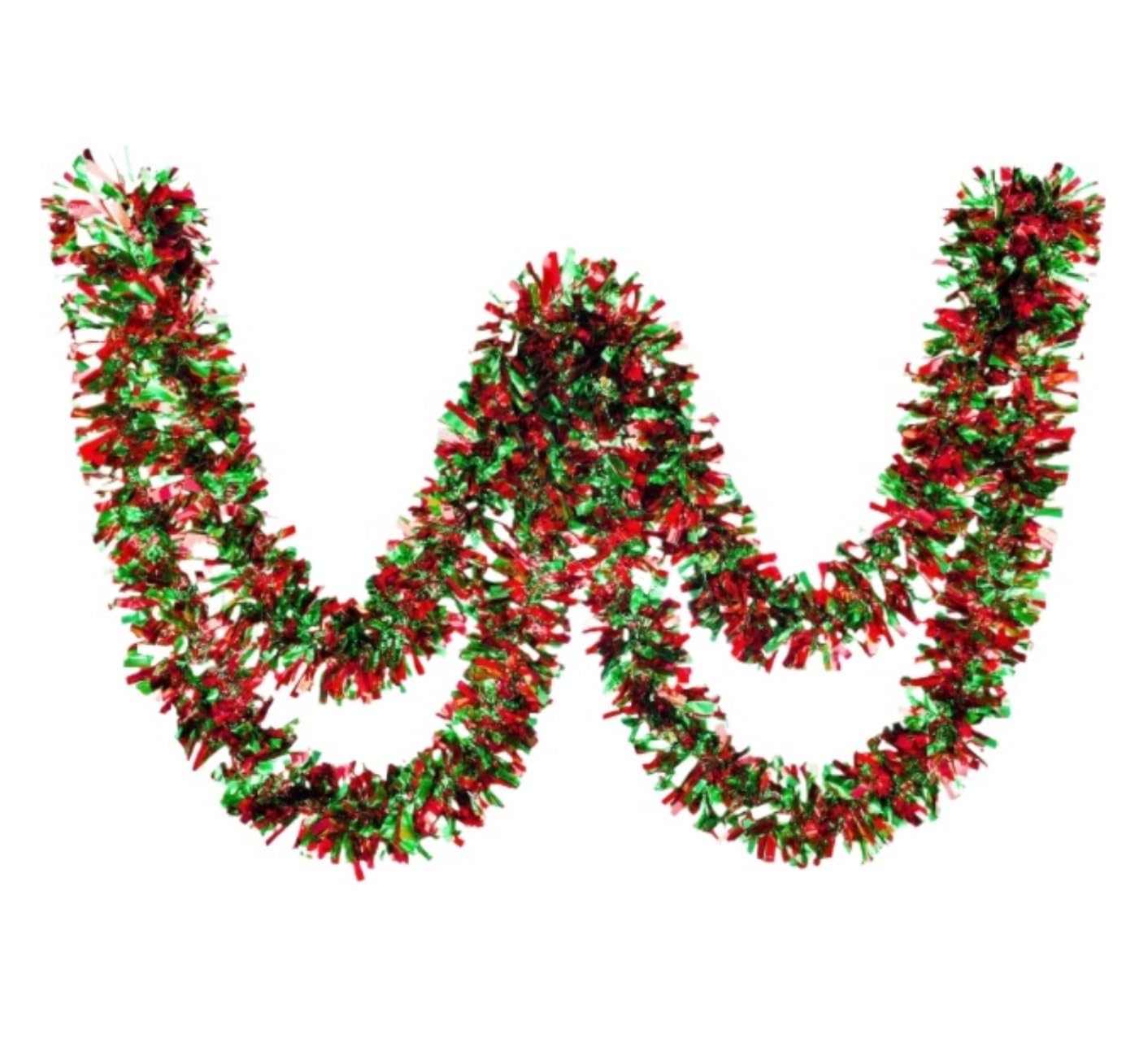 Deko Für Innen Außen 6-teilige, Dicke Weihnachtslametta-Girlande for Geburtstagsfeiern Und Bürodekoration Balkon Treppengeländer(Multi-Colored,15M)
