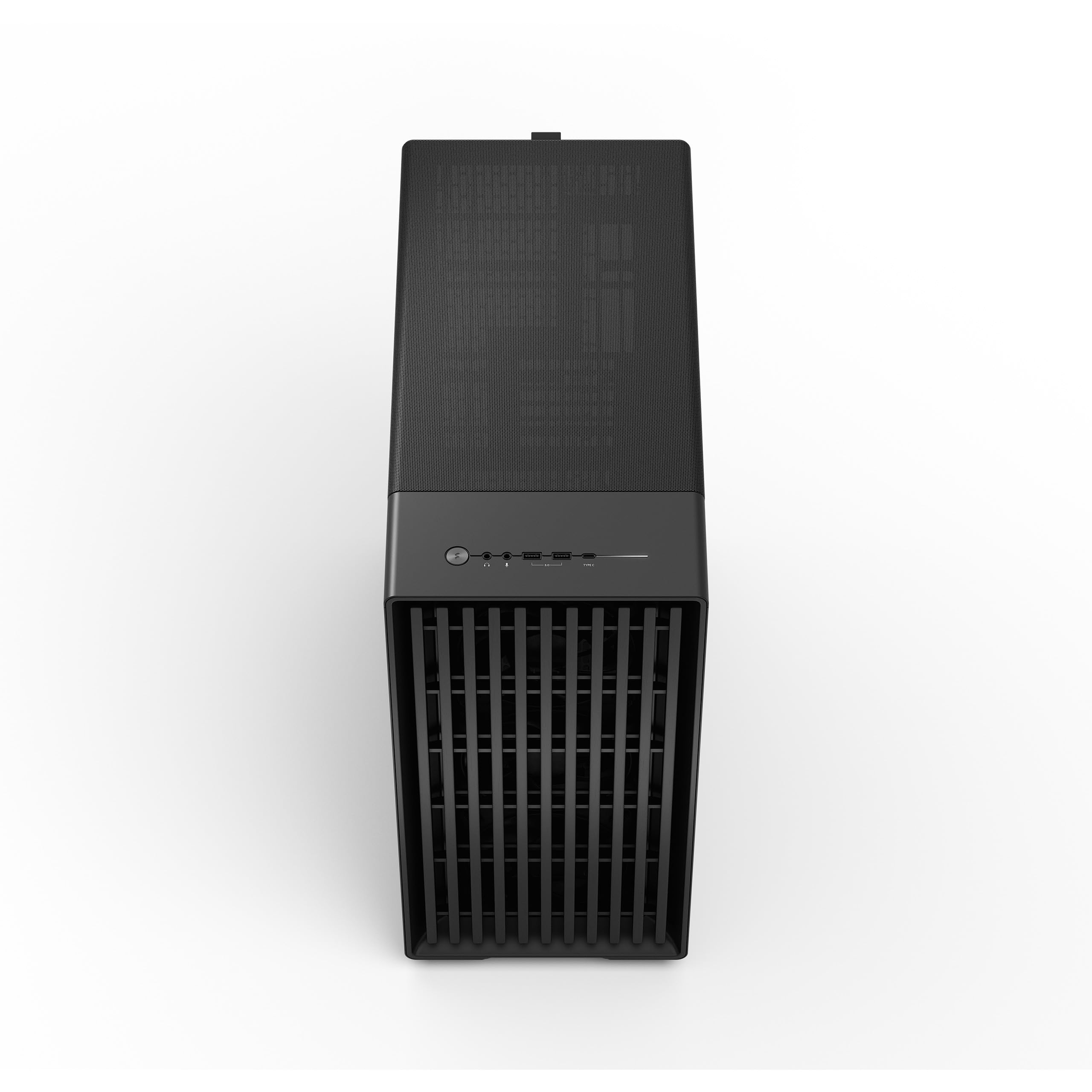 Fractal Design North XL Momentum Black - Glass Side Panel - Genuine Blackened Oak Wood Front - High Airflow PC Gaming Case - Three powerful 140mm Momentum Fans Included - ATX/E-ATX Support