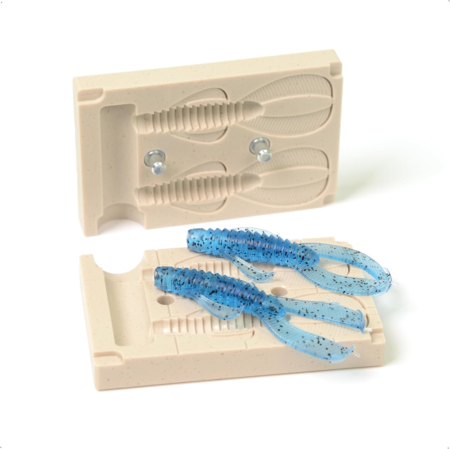 Soft Plastiс Molds Lure Making Injection Mold Fishing Lures Rage Ned Bug 2.5'' Two Cavity