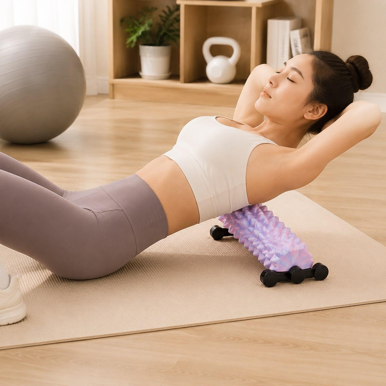 Eva Schaumstoff Massagerolle für Gewebemassage, Ideal für Heim Fitnessstudios, Fitness Und Mehr.