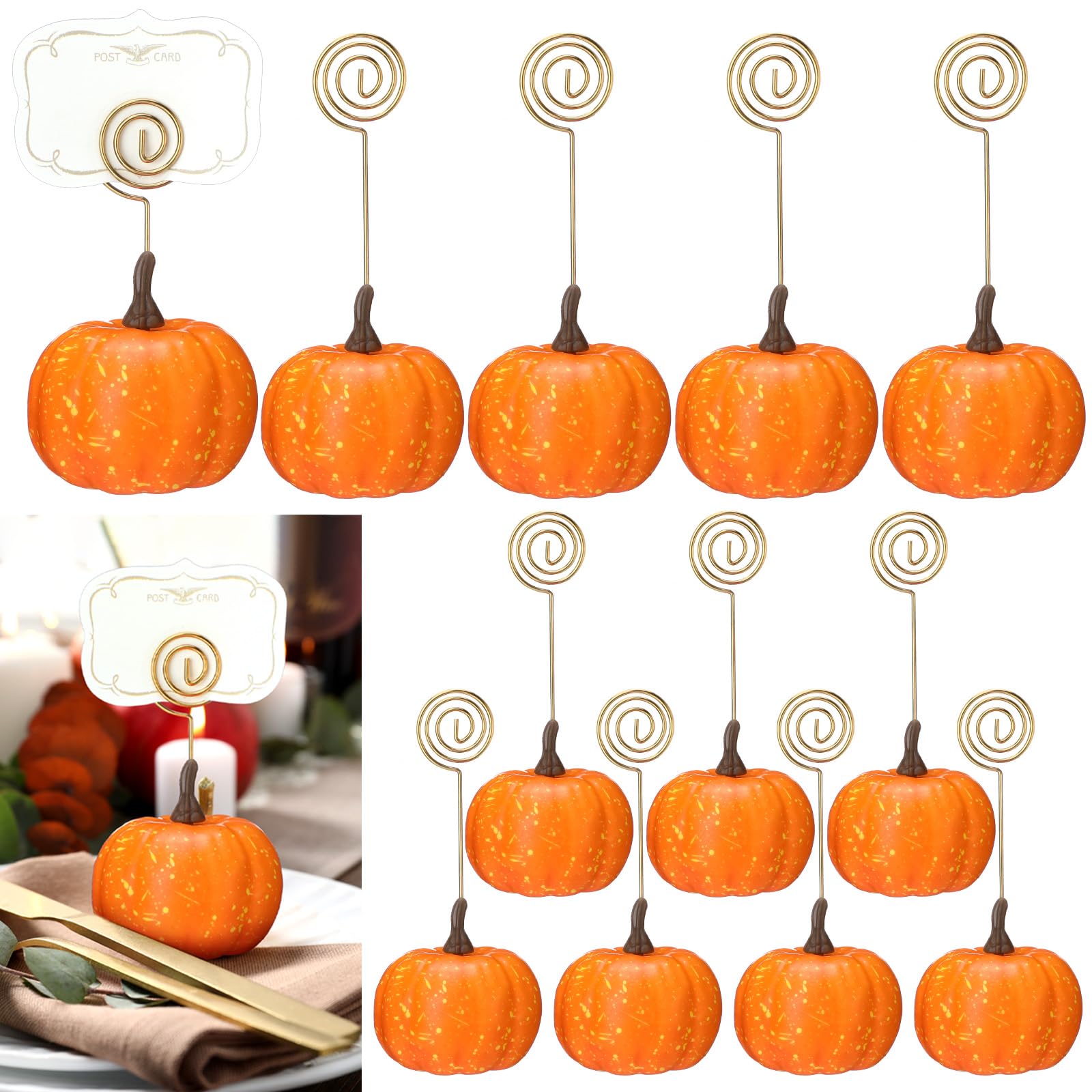Porte-carte de table citrouille : finissez-en avec les marque-places qui tombent à Thanksgiving