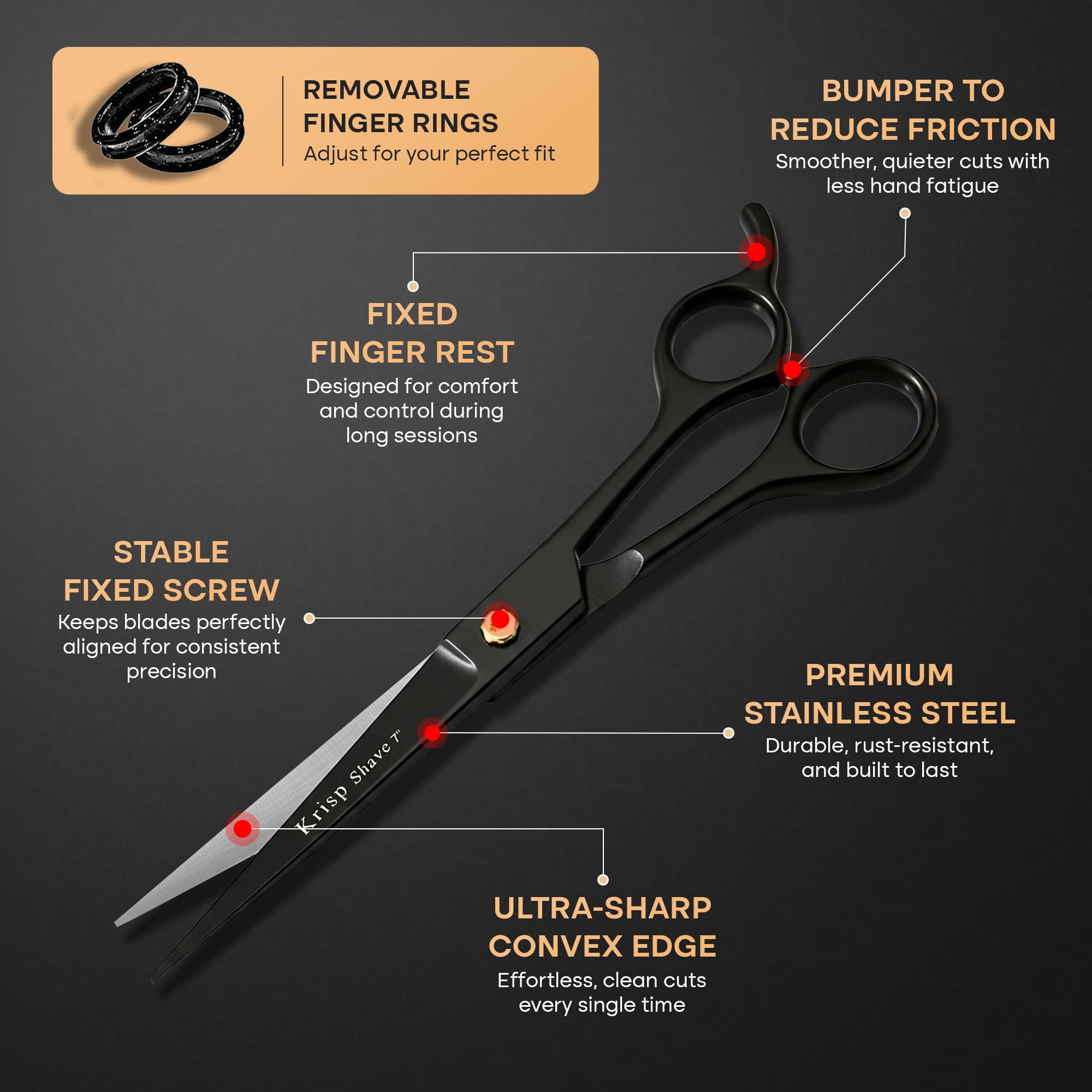 Professional Hair Cutting Scissors - Krisp Shave Japanese