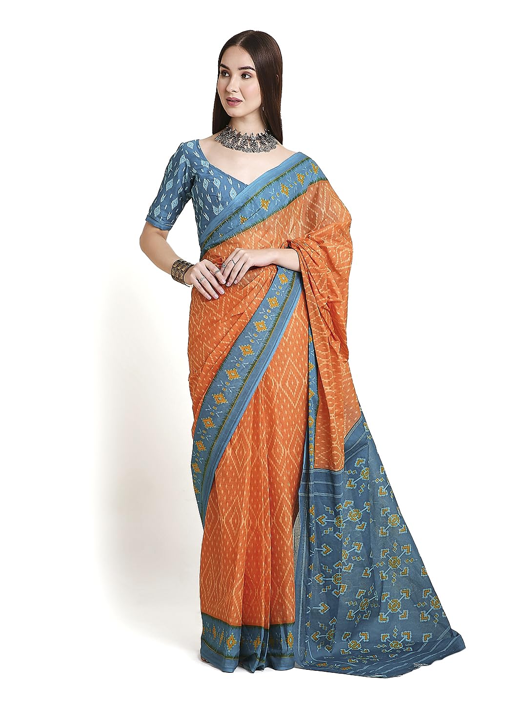 ratan Pure Cotton Printed Mulmul Saree for Women with Blouse Piece-picture-21