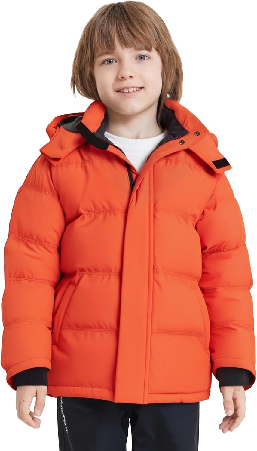 ZSHOW Boys' Winter Coat Waterproof Warm Quilted Puffer Jacket with Removable Hood - Image 3