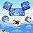 MoKo Swim Arm Band for Kids 20-30-40-50lbs, Clearance Toddler Swim Vest Cute Cartoon Swimming Wings Pool Floats Sleeve Children Water Sports Learning Swim Training Equipment, Dark Blue Octopus