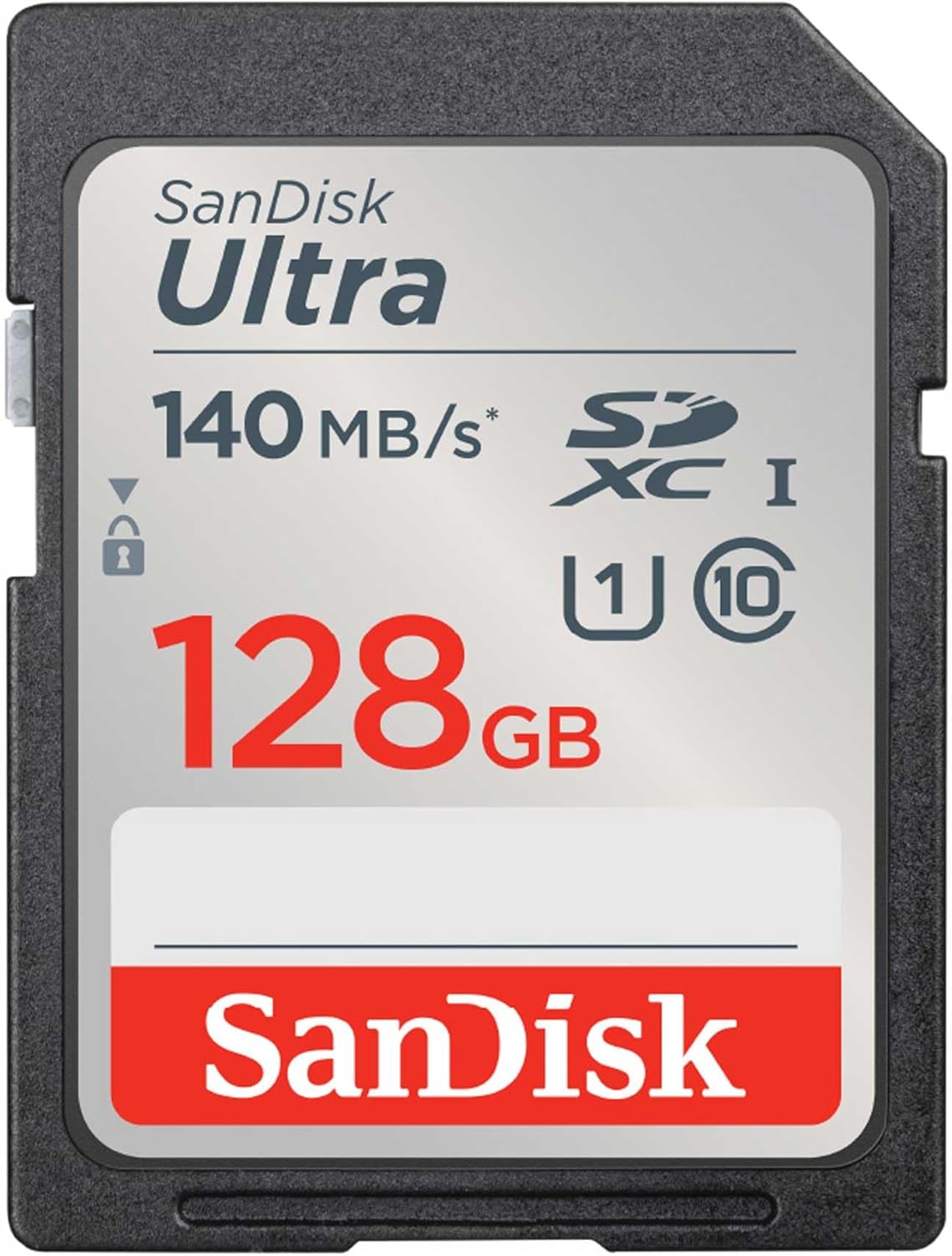 SanDisk Genuine 128GB SDXC Class10 UHS-I SD Card Readings Up to 140MB/s Ultra SDSDUNB-128G-GH3NN Design Package Simple Manufacturer 10 Year Warranty