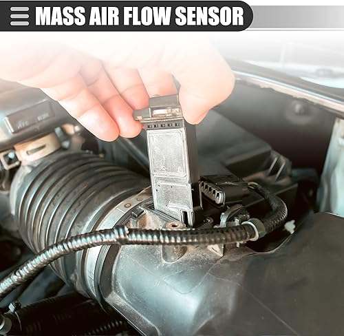 Miniatura 2 de Motoforti Sensor de flujo de aire, sensor MAF reemplazo de flujo de aire, para Ford Focus 2.0L 2008-2011, plástico, 3L3Z-12B579-BA, negro