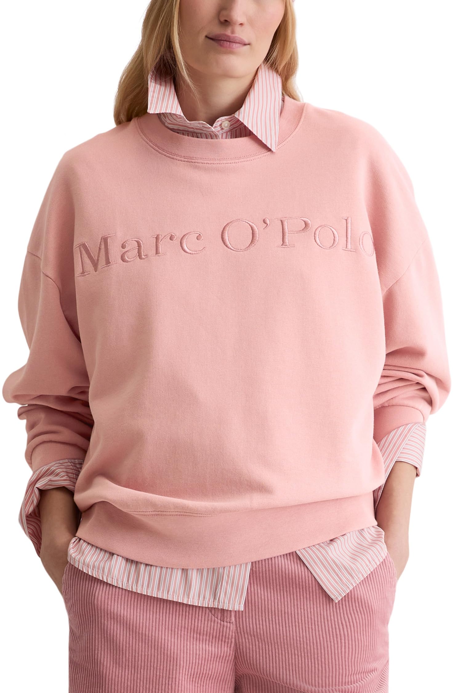 Marc OߴPolo Damen Sweatshirt mit Logo Relaxed Fit