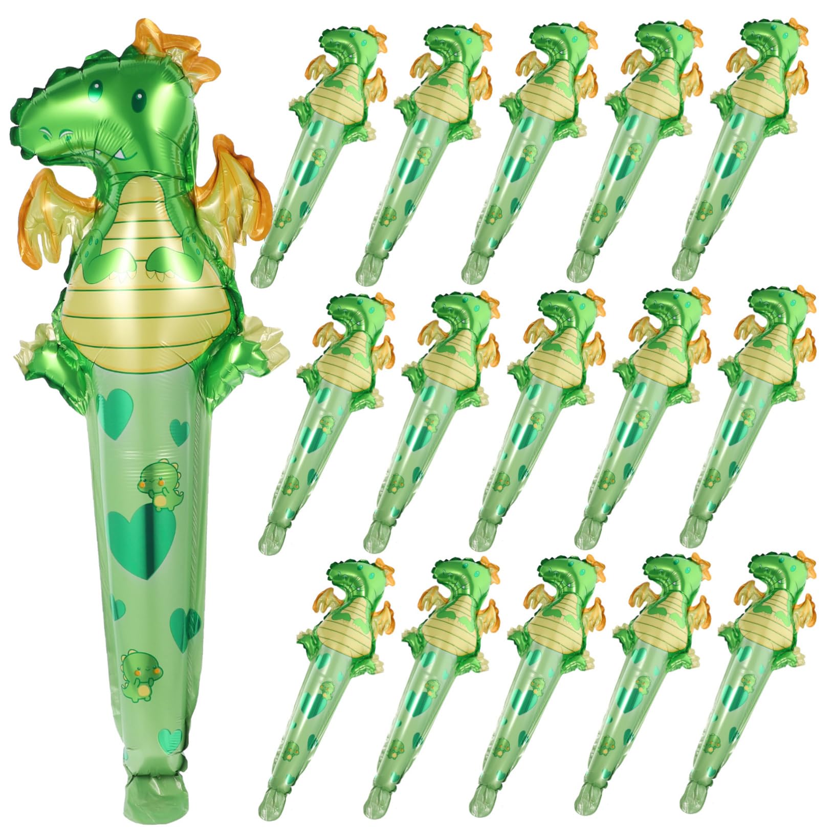 LRXIYODE 50pcs Dinosaur Shaped Foil Balloons Party Decorations Hand Held Dinosaur Balloons Easy to Carry Not Easy to Break for Celebration and Party