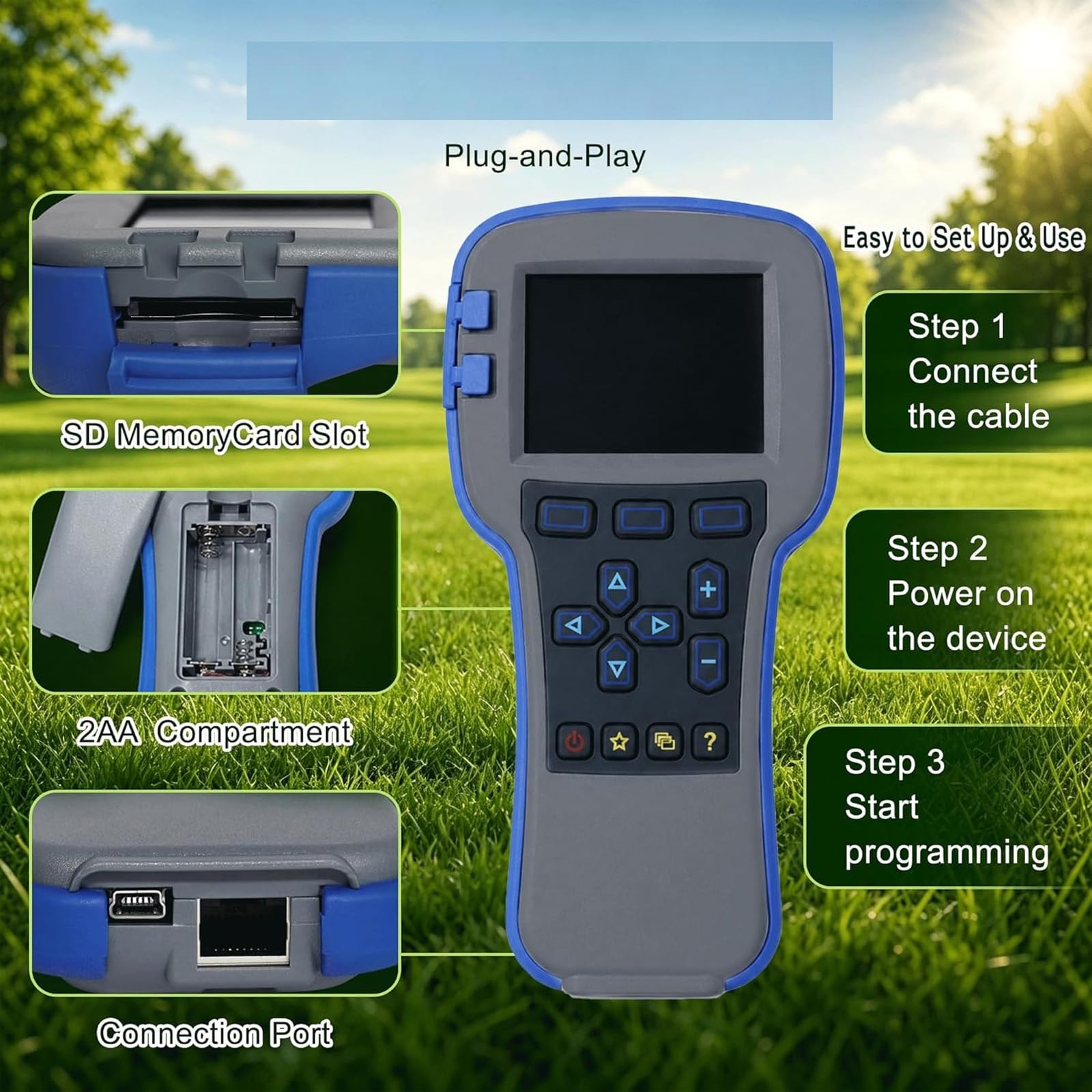 Strumento configurazione del controller del veicolo con controlli servizio in reale, interfaccia programmazione portatile per tecnici carrelli elevatori con carrello da golf File