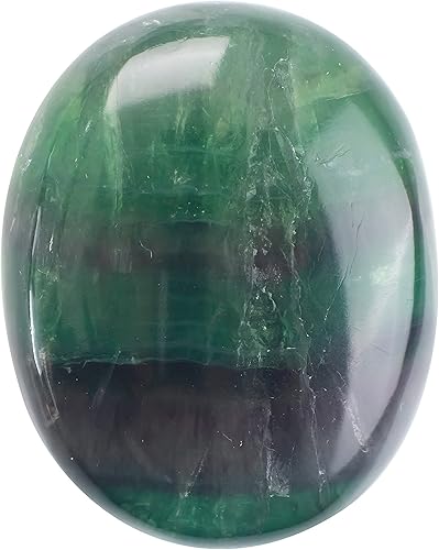 Miniatura 1 de Piedra de palma de fluorita múltiple de 55 a 2.362 in, piedra de preocupación, curación de chakras, reiki, piedra pulida, bolsillo tallado a mano y