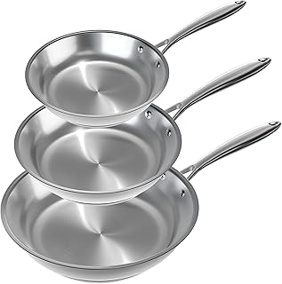 Verel Stainless Steel Frying Pan Set