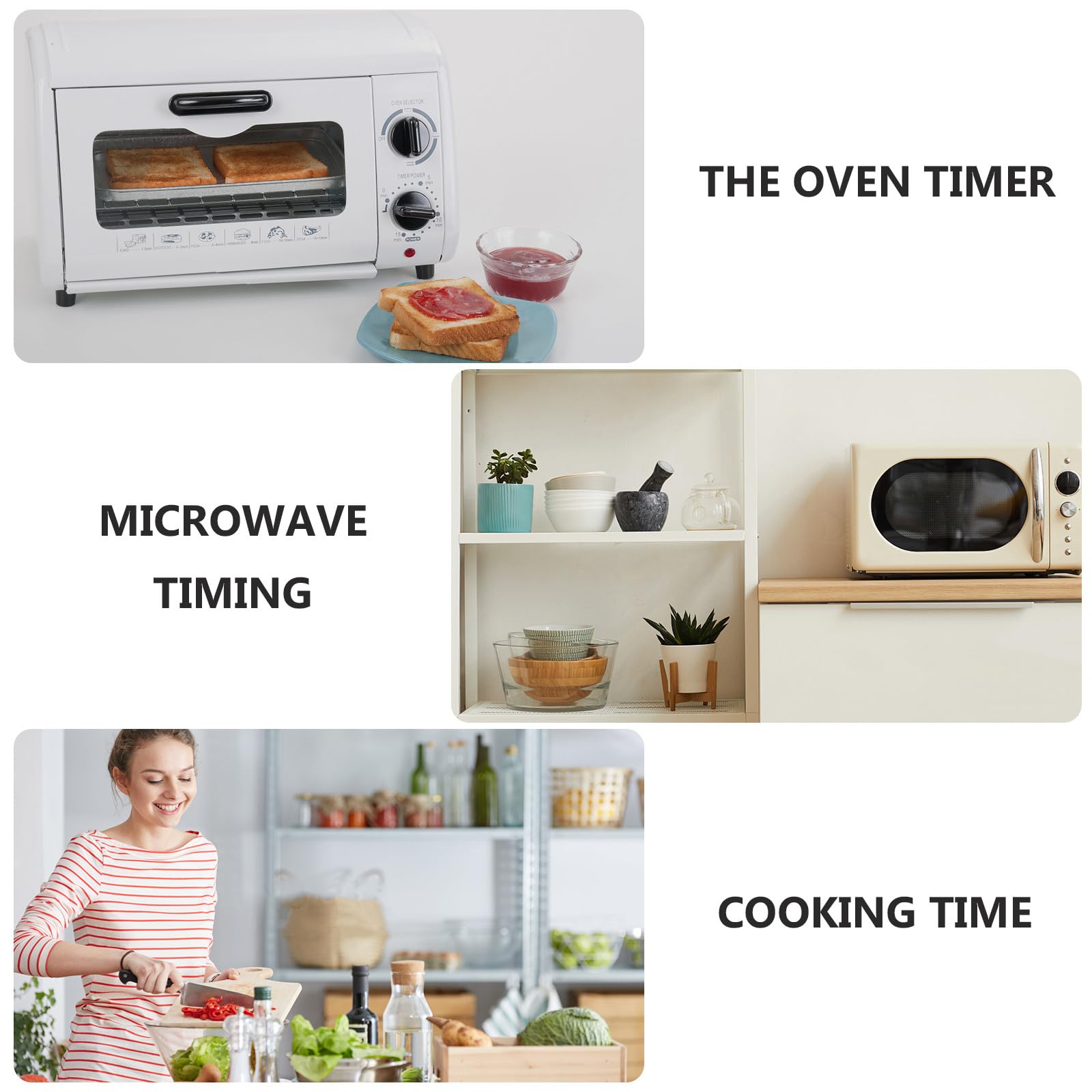 Alasum Mechanischer Farbe. Metall aus Küche und Kunststoff Küchentimer mit Runder Einfachem Zeitsteuerungs Countdown Zufällige zum Kochen und Backen