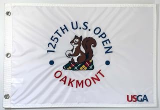 2025 US Open Flag Oakmont golf white embroidered pin flag new