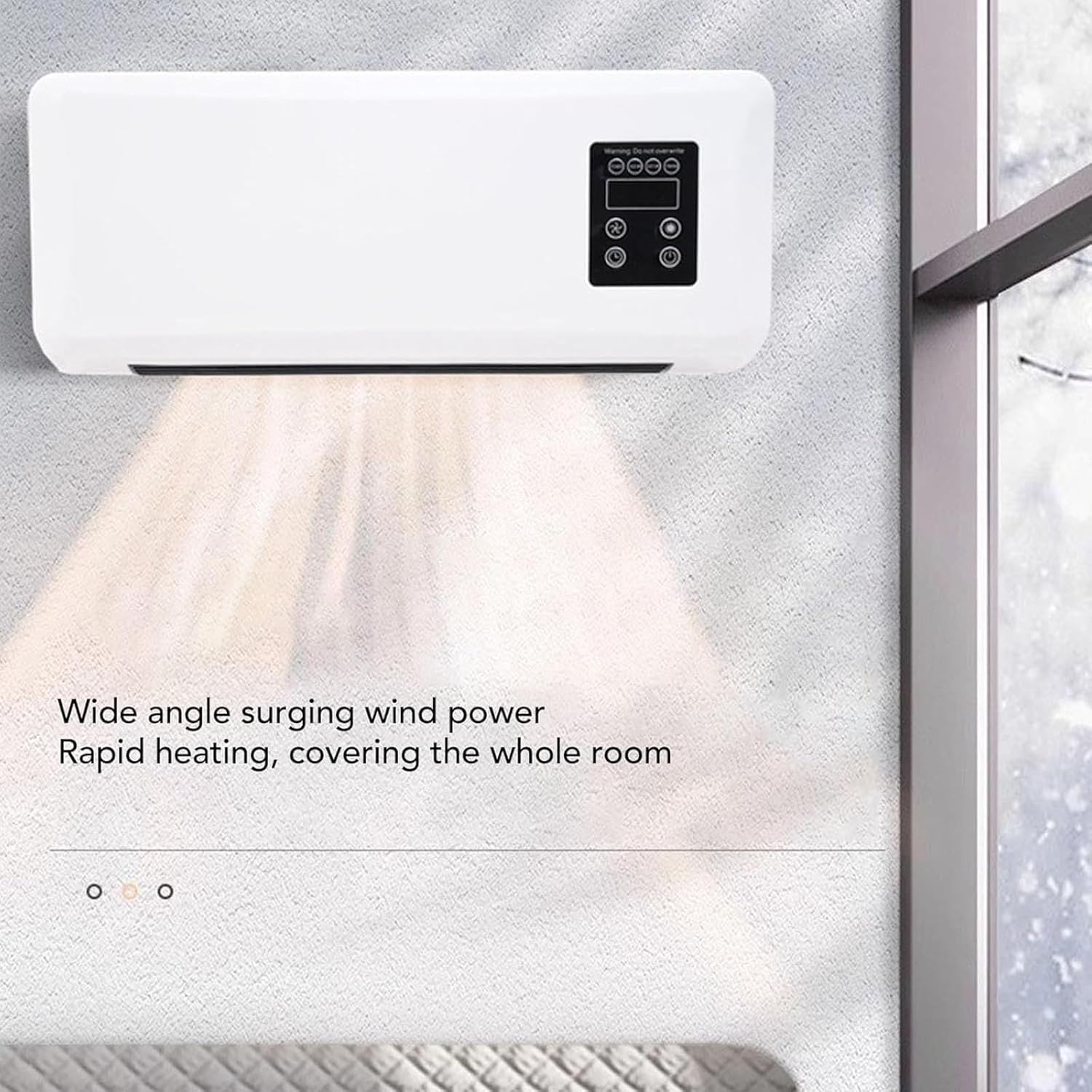 Ventless Portable Air Conditioners for Camping,3 in 1 AC Heater Combo Wall Unit Clothes Drying Rack for Bathroom Bedroom Office,RV Air Conditioner Heater Combo Wall Mounted Fans,New Home Gifts (A)